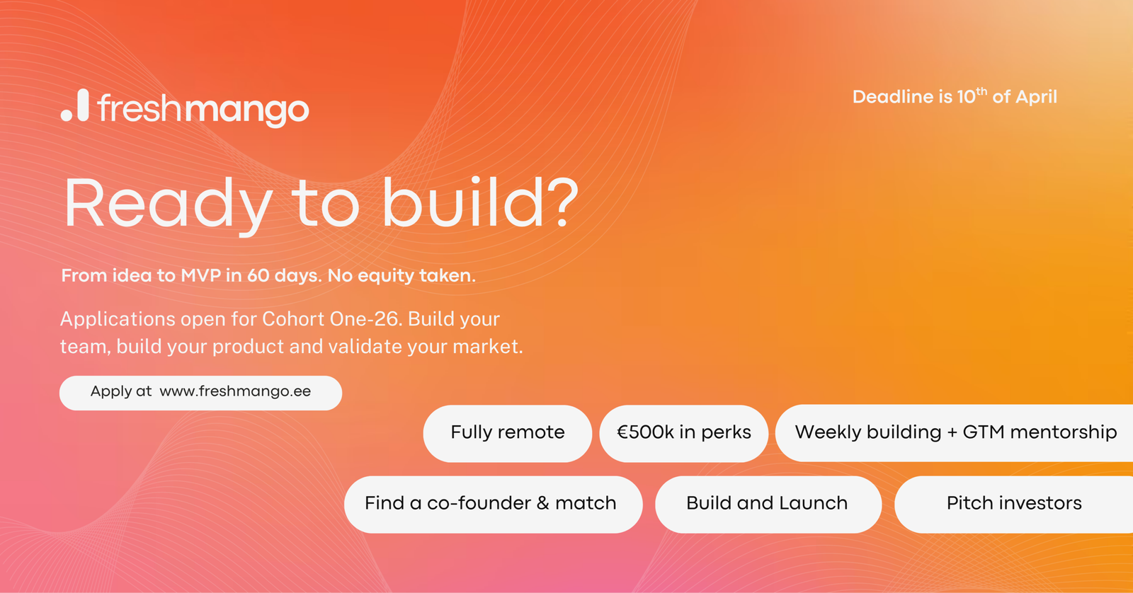 Freshmango lancia un Pre-Accelerator da 8 settimane per startup early stage e founder al primo progetto