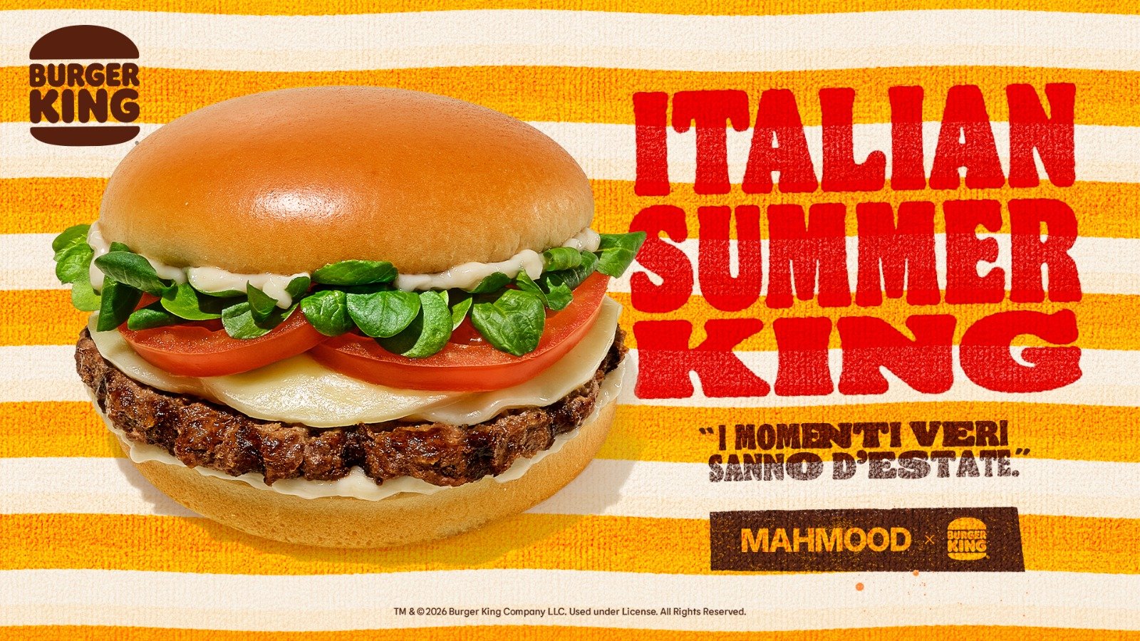 Italian Summer King: Burger King punta sull’estate italiana tra gusto, comunicazione e cultura pop