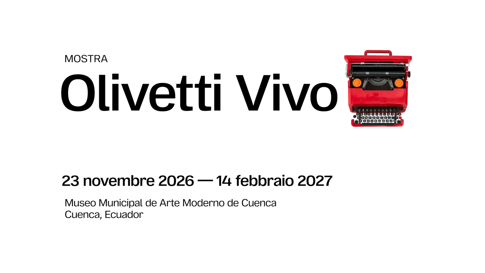 Olivetti Vivo approda in Ecuador: una mostra internazionale celebra il valore del design italiano